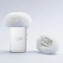 LEFXMOPHY White Windscreen for DJI MIC 2 (2024)/ MIC2 / OSMO POCKET 3 Microphone Furry Wind Muff Foam (Not for Dji Mic 1 2023), 2-Pack