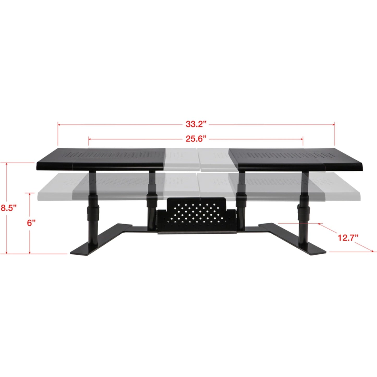 Allsop 31883 Metal Art ErgoTwin Dual Monitor Stand