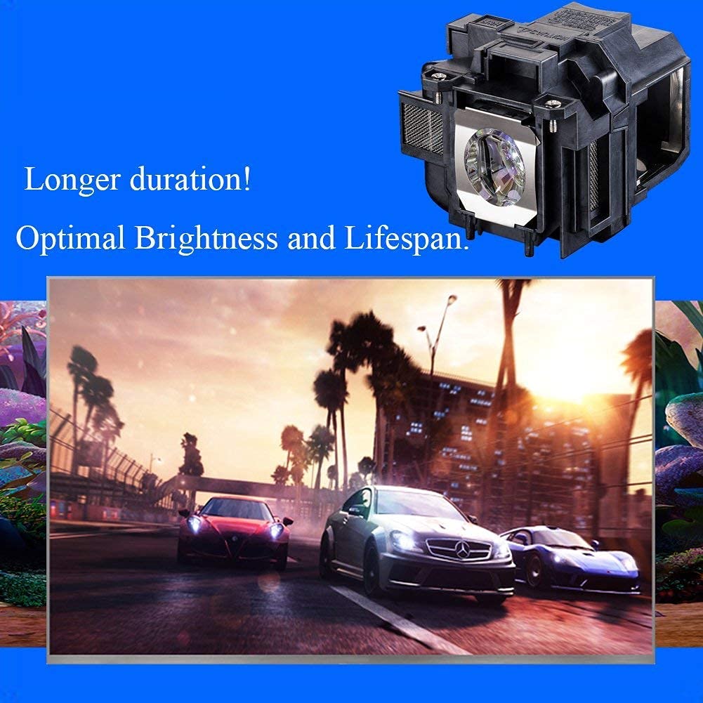 Huaute E78 Replacement Lamp Bulb for Epson ELPLP78 ELPLP88 VS230 VS330 VS335W EX3220 EX6220 EX7220 EX7230 EX7235 EX5220 EX3240 PowerLite Home Cinema