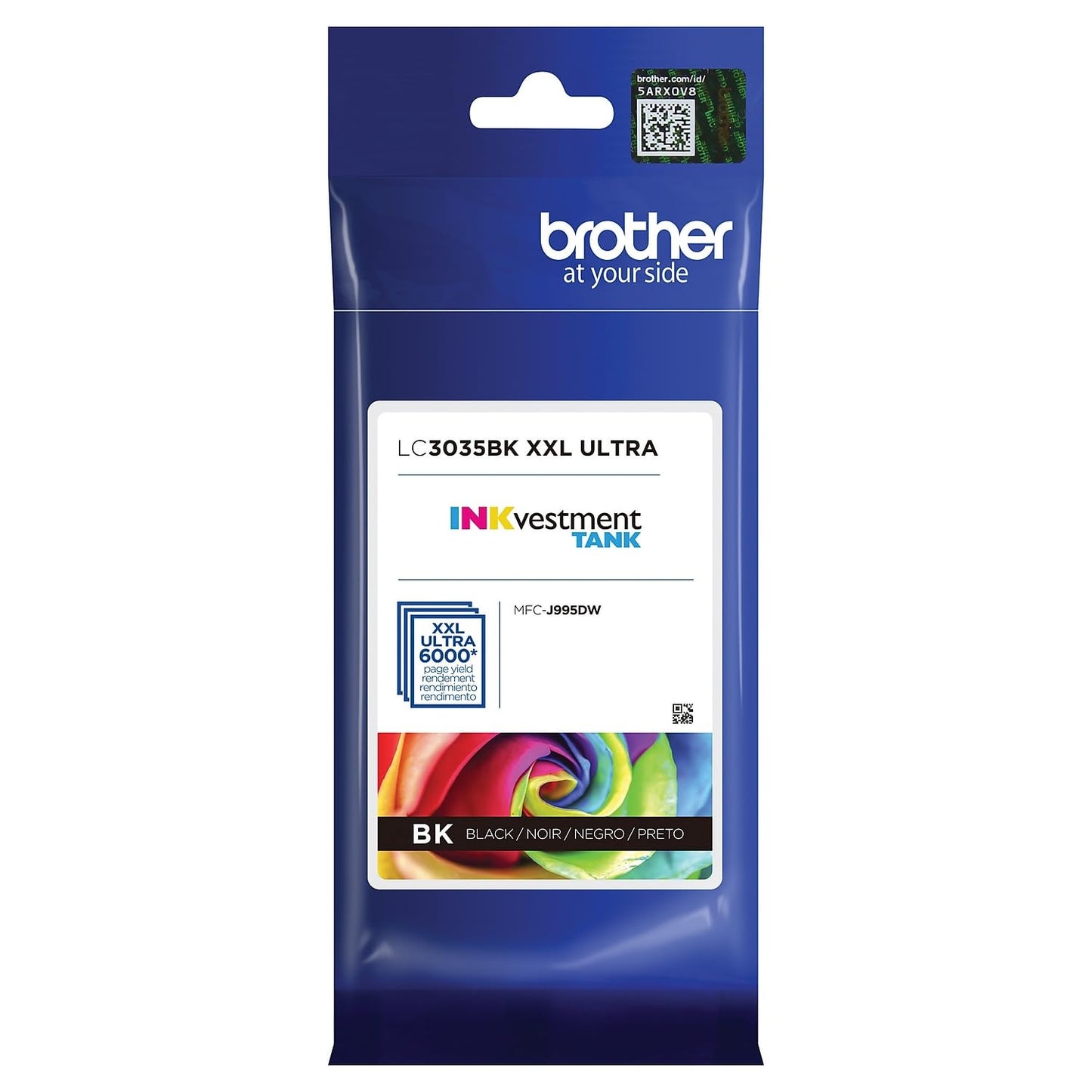 Brother Genuine LC3035BK, Single Pack Ultra High-Yield Black INKvestment Tank Ink Cartridge, Page Yield Up to 6,000 Pages, LC3035, Amazon Dash