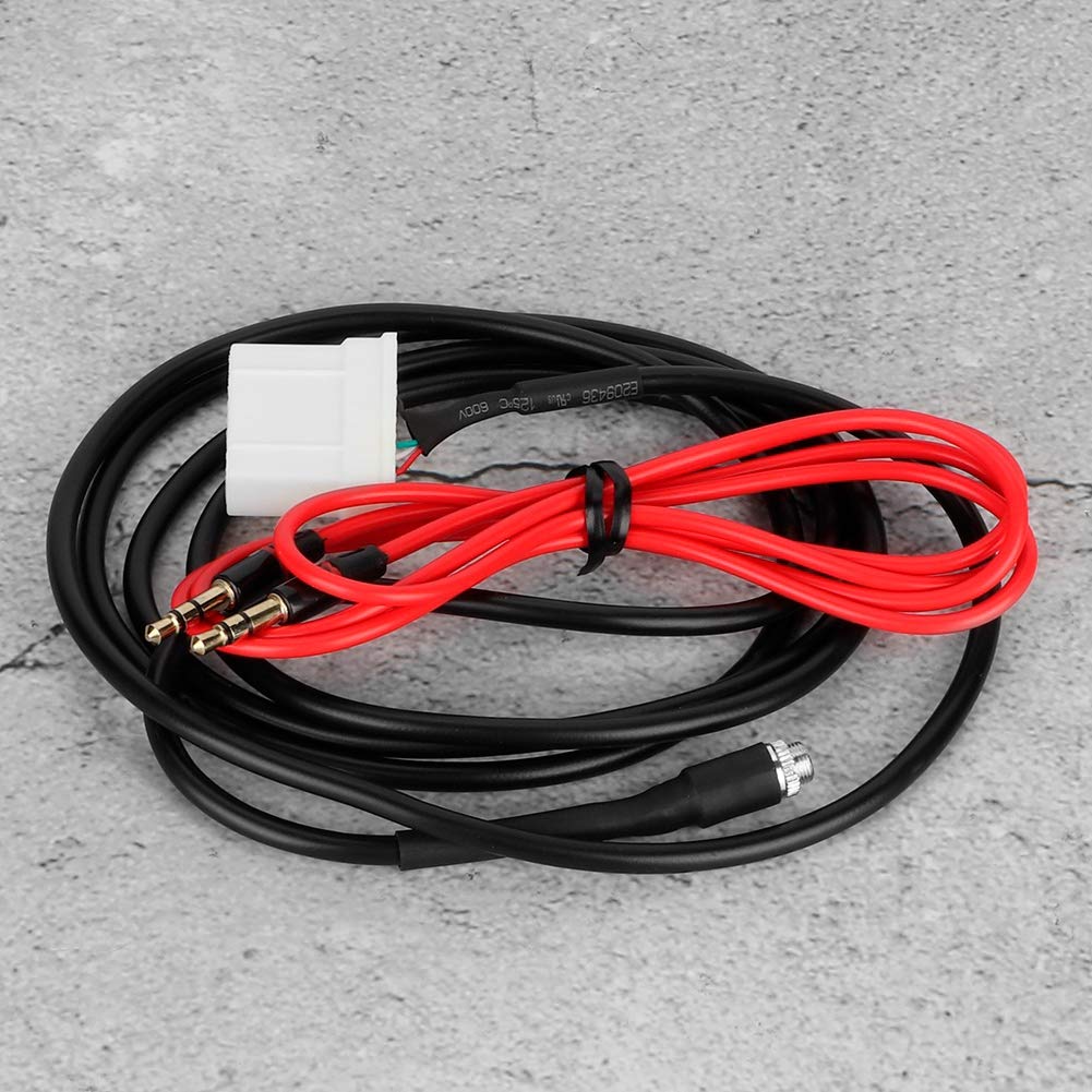 Dweekiy 3.5mm Female AUX Adapter Cable for 2006-2013 3 Series 6 Series M3 M6 5 2 MX5 RX8 Aux Input Car Audio Stereo Port Connector
