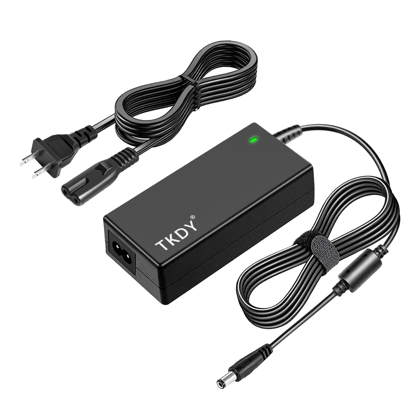 TKDY 24V 2.5A Power Supply Adapter AC 100-240V to DC 24 Volt 2.5 Amp 60W Converter, Universal Power Cord for 24V LED Light Strips, Soundbar, Printer…