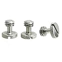 Steel Screws 3/8" Tripod Quick Release QR Plate Camera Flathead Slot Stainless SS Ideal for Manfrotto/Sachtler (3)