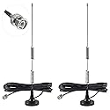 AEDIKO 2pcs Police Scanner Antenna - 20-1300MHz Radio Scanner Antenna for Police Radio Scanner