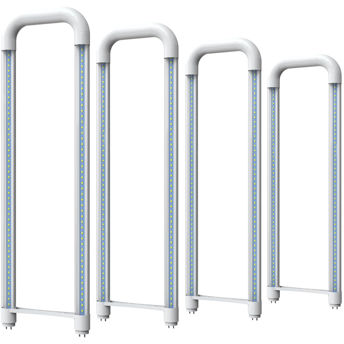Romwish U Shaped LED Tube Lights, T8 T12, 18W(40W Equiv.), 6000K Super Bright, 2000LM, Fluorescent Light Tube Replacement, Ballast Bypass, Dual-Ended