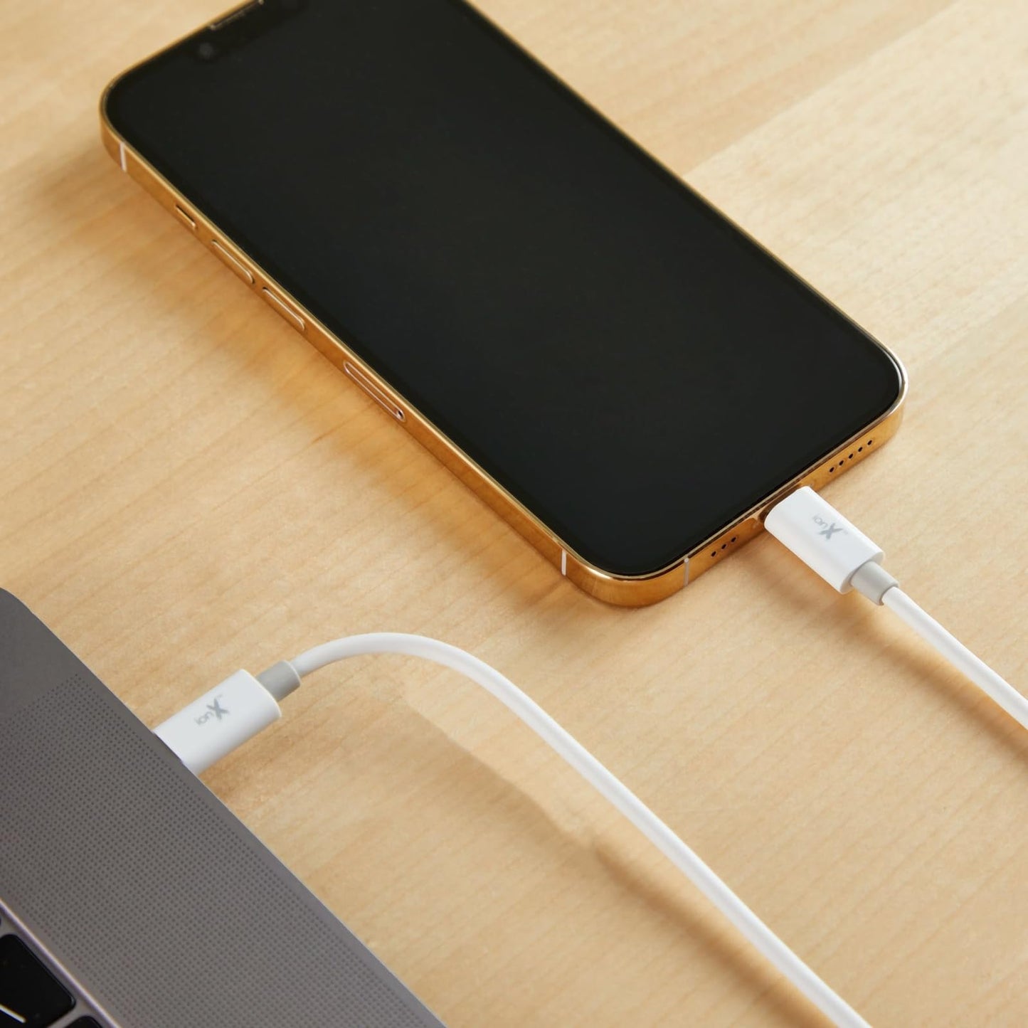 ionX USB-C to Lightning Cable - 6.6 Ft, White - MFi Certified 60W PD Fast Charge & Sync