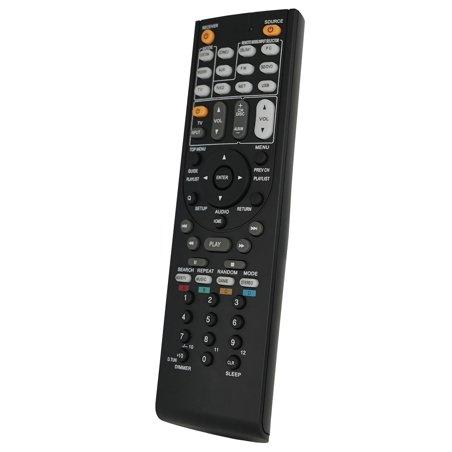 Replacement Remote Control for Onkyo RC-710M RC-880M HT-R560 TX-SR343 HT-R393 RC-606S RC-683M TX-SR702 5.1 Channel A/V AV Audio Video Receiver