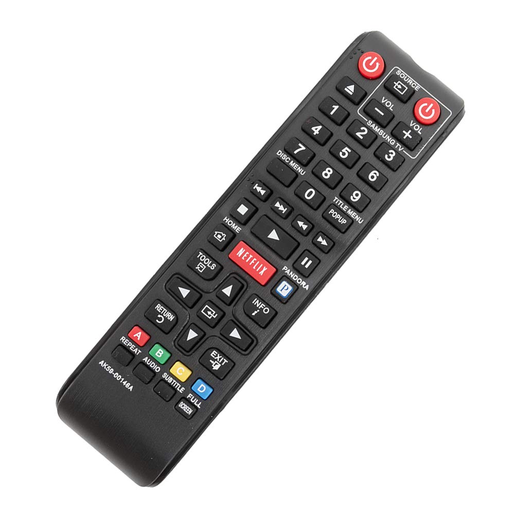 New AK59-00146A Replace Remote fit for Samsung Blu-Ray DVD Player BDE5300 BD-E5300 BD-E5300/ZA BDE5300ZA BD-E5300ZA BDE5400 BD-E5400 BD-E5400/ZA