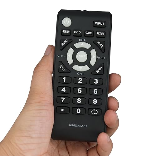 Replacement NS-RC4NA-17 LCD LED TV Remote Control for Insignia TV Models NS-48D510NA17, NS-55D510NA17, NS-39D310NA17, NS-32D311NA17, NS-50D510NA17