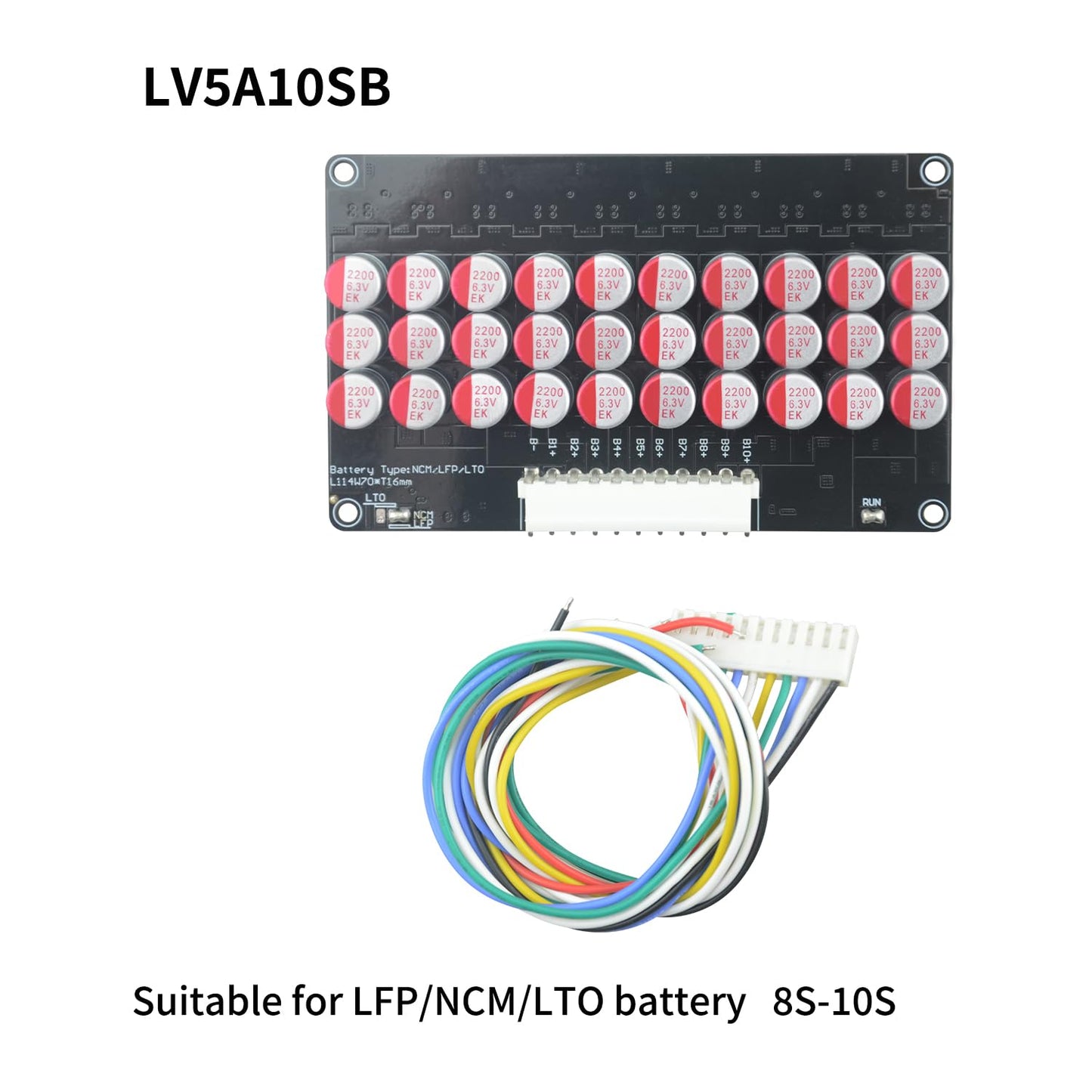 LVNOON 5.5A 5S to 21S 5S 6S 7S 8S 9S 10S 12S 14S 16S 17S 21S Smart Active Balancer Active Equalizer Balancer for li-ion NCM Lifepo4 LFP LTO Battery…