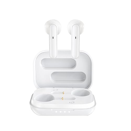 CBTek Wireless Bluetooth Earbuds, Seamless with Any iPhone and Android, Built-in Mic with Charging Case, Deep Bass, 40 Hours Playtime, Hand-Free