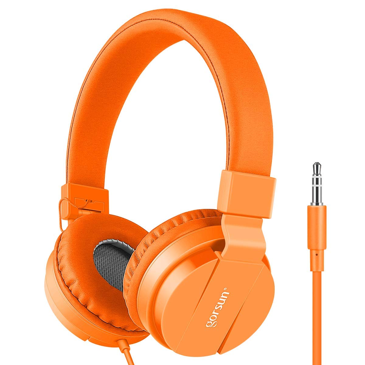 gorsun Kids Headphones, Lightweight Stereo Wired Toddler Headphones,Adjustable Headband Children's Headset for Smartphones Computer Pad…