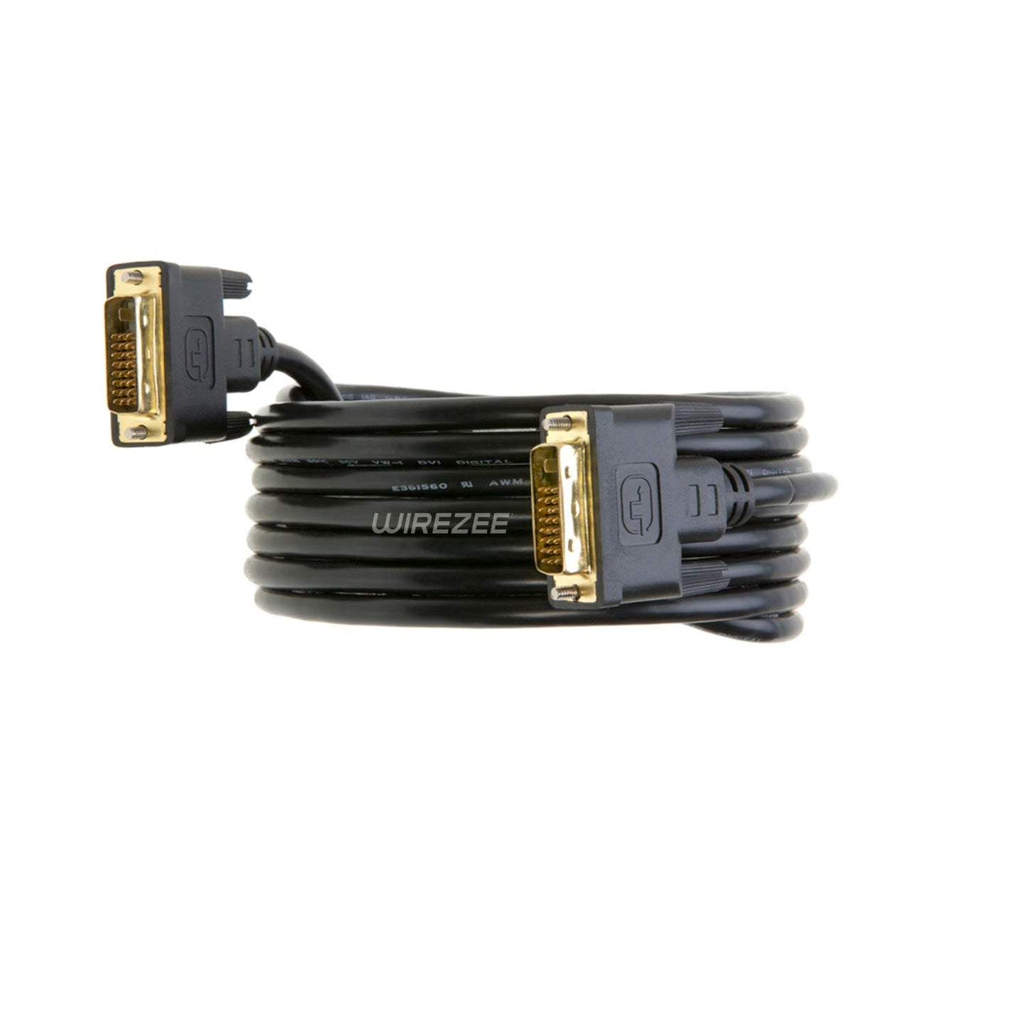 DVI-D Cable Dual Link DVI to DVI Male Wire 24+1 Pin 3ft 6ft 10ft 15ft 25ft (15FT)