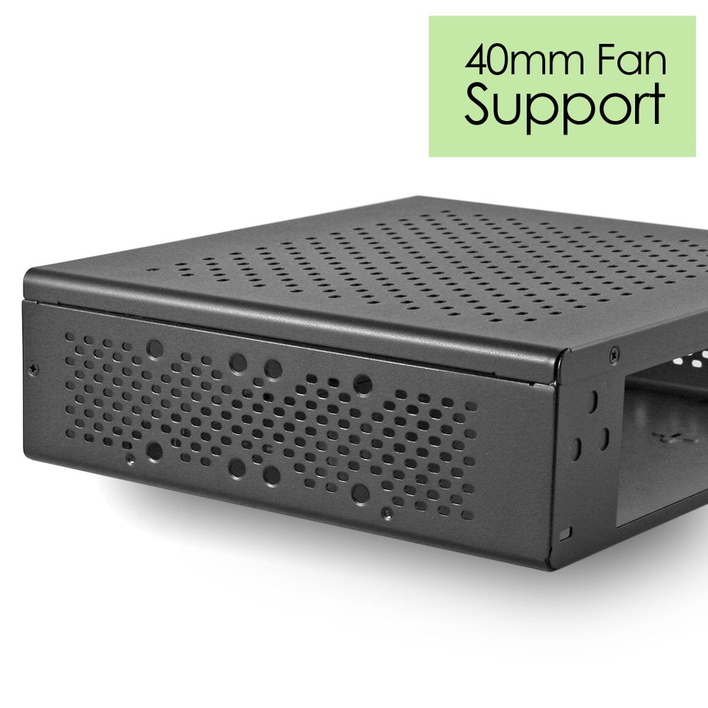 MITXPC MX500-USB3 Industrial Fanless Mini-ITX Case with Dual USB 3.0 Port w/ 80W DC-DC Power Board & 60W AC Adapter