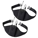 IRASPIN 2 Pack Mic Belt - Microphone Belt with Innovative Rubber Band Lock - Improved Adjustability Comfortability Durability for Fitness Instructors