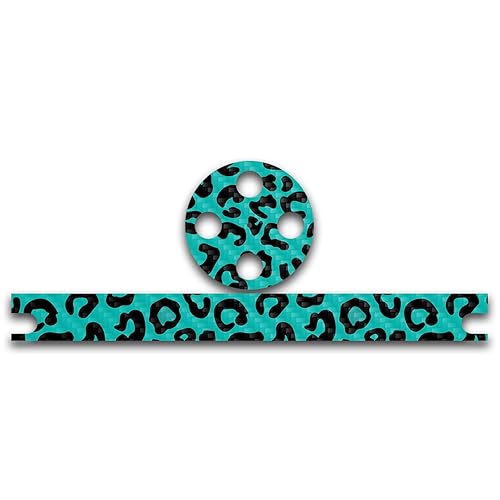 MightySkins Carbon Fiber Skin for Amazon Echo Dot (2ND Gen) - Teal Leopard | Protective, Durable Textured Carbon Fiber Finish | Easy to Apply…