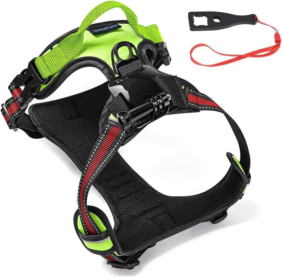 SmilePowo Dog Harness Mount Chest Back Strap Belt Pet Vest for GoPro Hero 10 9 8 7 6 5 4 3 Max Black Hero 2018 Session Fusion Silver White Insta360