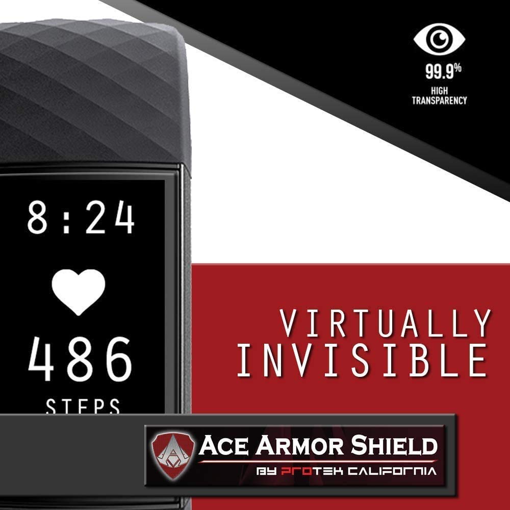 ACE ARMOR SHIELD Premium Screen Protectors for the Fitbit Charge 3 and Charge 4 (CHARGE 3 & 4)