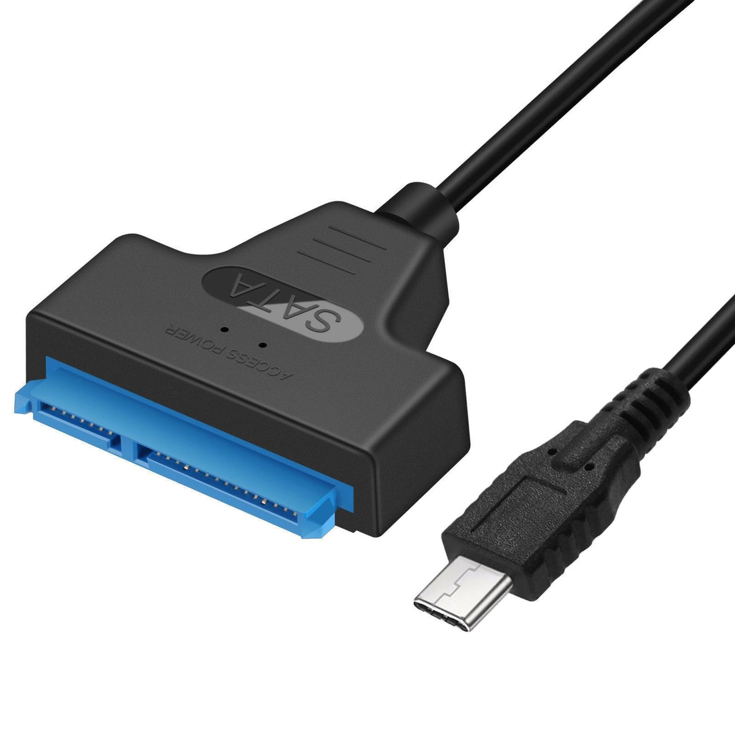NTQinParts USB 3.1 Type C to SATA III HDD SSD 2.5" Hard Drive Adapter Cable 22-Pin UASP for Samsung 870 EVO SATA III SSD 2.5” Internal Solid State