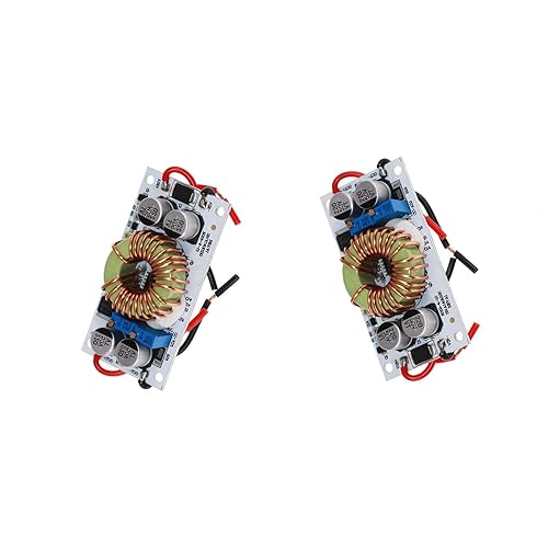 2 Packs 250W DC-DC Boost Converter Module - 10-40V to 10-50V Adjustable, 6A 150kHz Constant Voltage/Current Power Module