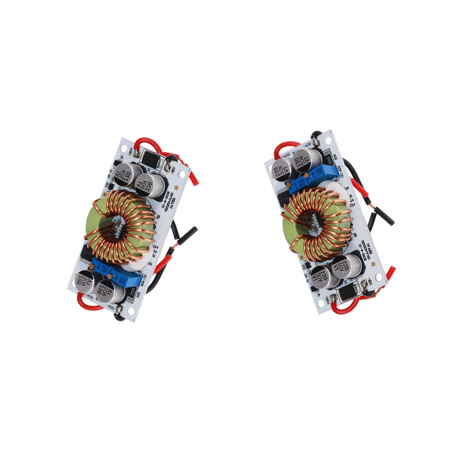2 Packs 250W DC-DC Boost Converter Module - 10-40V to 10-50V Adjustable, 6A 150kHz Constant Voltage/Current Power Module