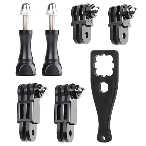 HSU Adjust Arm Straight Joints Mount, Long and Short Same Direction Straight Joints Mount for GoPro Hero 13 12 11 10 9 8 7 6 5 4 3 3+ 2 1, AKASO