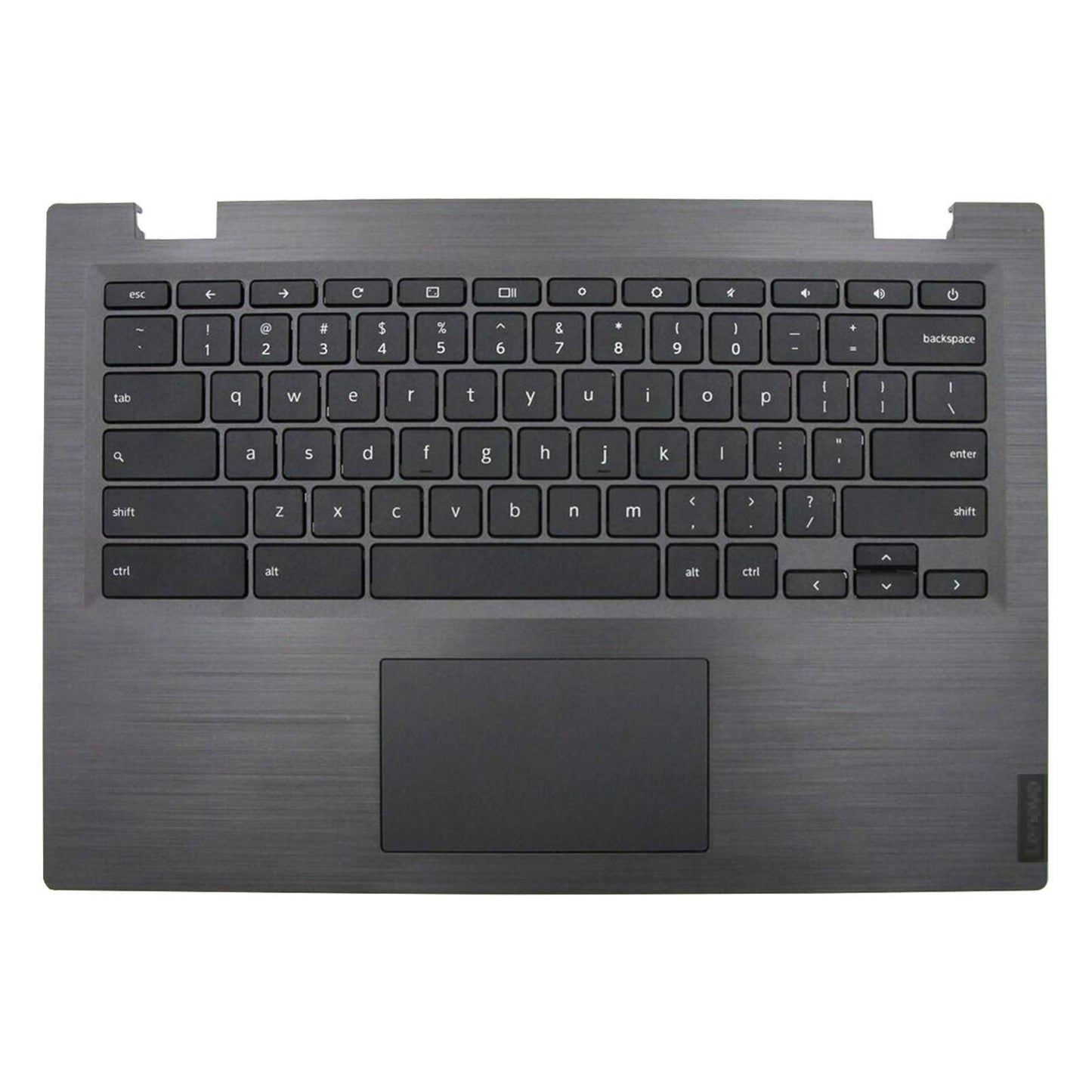 Rinbers Laptop Palmrest Upper Case Top Cover with US Non-Backlit Keyboard Touchpad Assembly Replacement C Cover for Lenovo Chromebook 14 S345-14AST