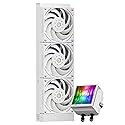 Thermalright Hyper Vision 360 ARGB White CPU AIO Cooler,PC 360 Specification Water Cooler System,3.95in Screen High Performance Pump,IPS LCD Screen