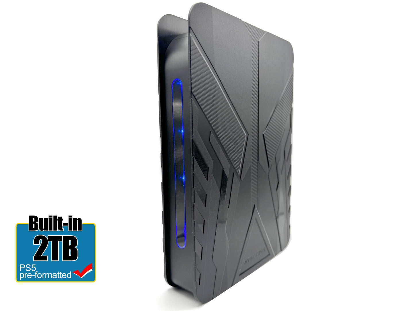 Avolusion PRO-T8 Series 2TB USB 3.0 External Gaming Hard Drive for PS5 Game Console (Black) - 2 Year Warranty (Renewed)