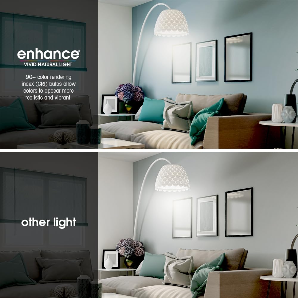 Feit Electric LED Light Bulbs, A21 100W Eq. Dimmable 5CCT + Switch - 4 Pack