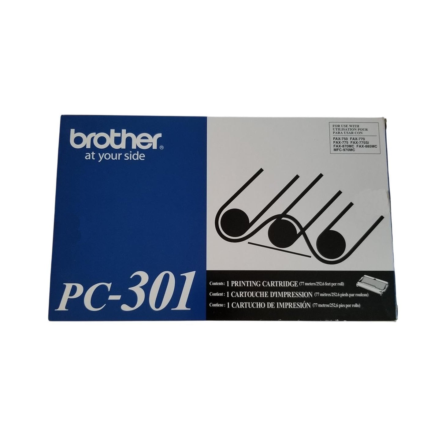 BROTHER PC301 PC301 Thermal Transfer Print Cartridge, Black