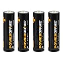 PowerDrive AA Alkaline Battery PD4AA 4-Pack Double A Batteries