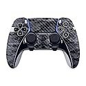 MightySkins Carbon Fiber Skin Compatible with PS5 DualSense Edge Controller - Digital Camo Protective, Durable Textured Carbon Fiber Finish Easy