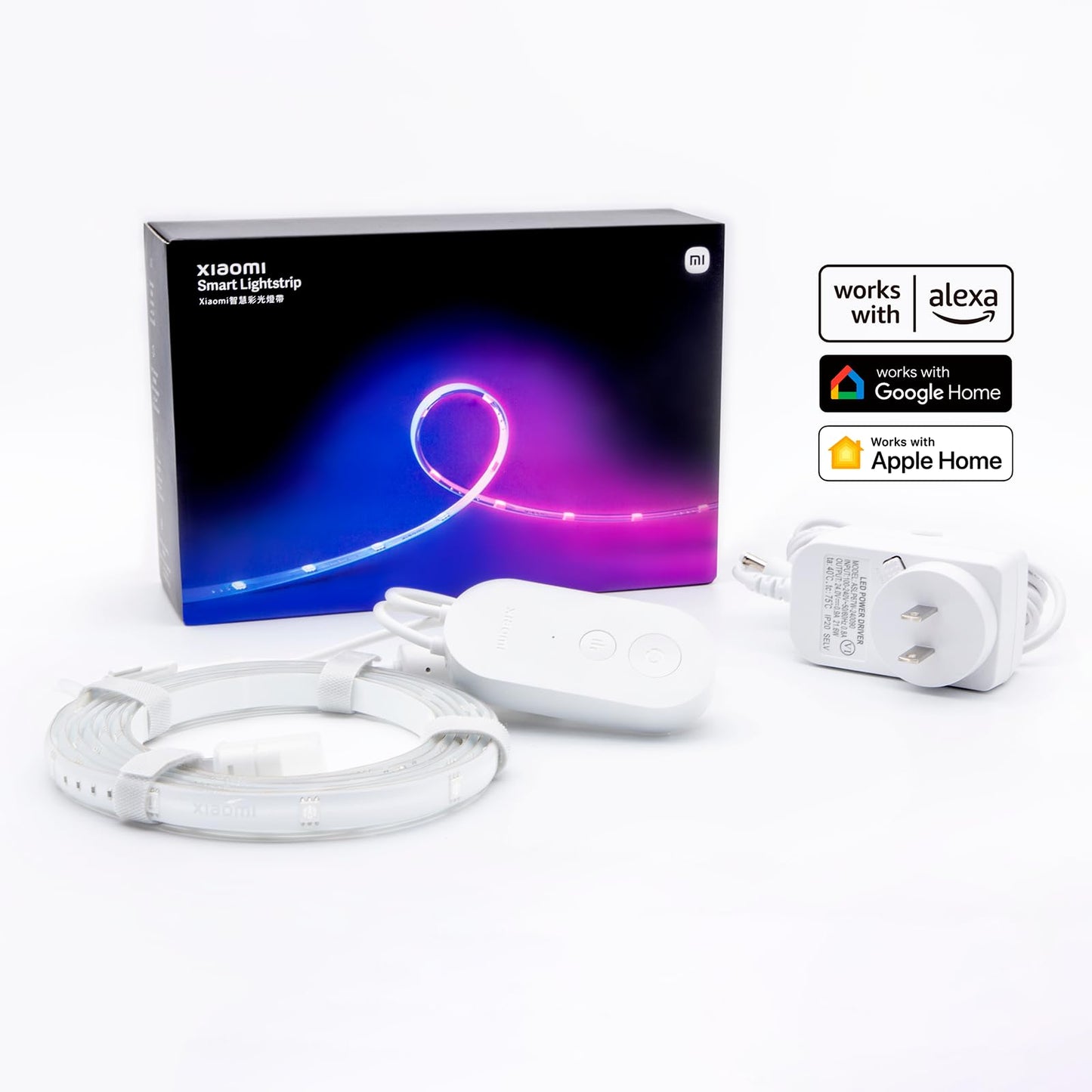 Xiaomi Smart Lightstrip (2m/6.6ft), Compatible with Alexa, Google Assistant, Apple Homekit Home App, WiFi Compatible, Music sync | Dynamic Ambient