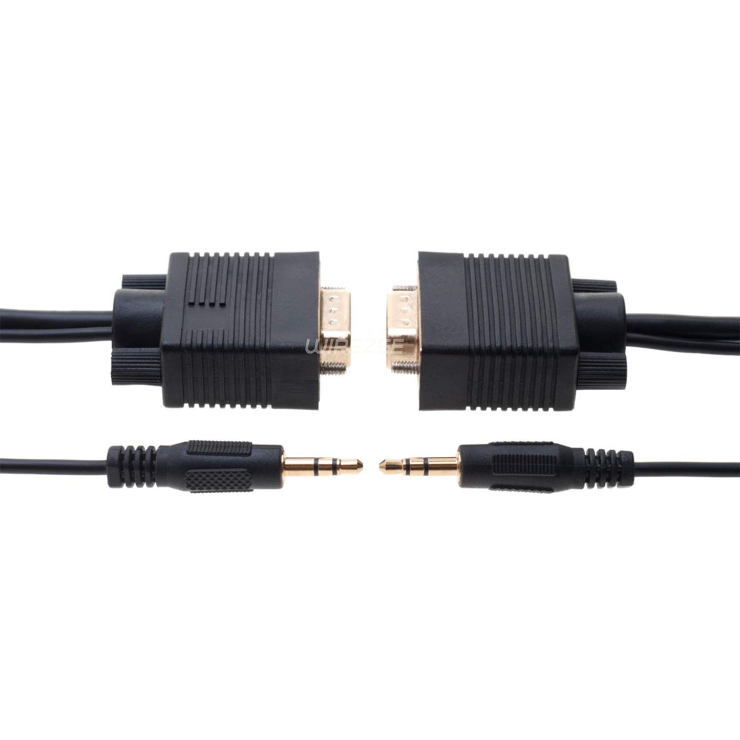 VGA Cable SVGA Super Video Cord Male 15 PIN with 3.5 Audio Monitor Wire (30FT)