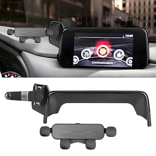 LUNQIN Car Phone Holder Mount for Mazda CX-5 2017 2018 2019 2020?7-inch Screen? Auto Accessories Navigation Screen Bracket Interior Decoration Mobile