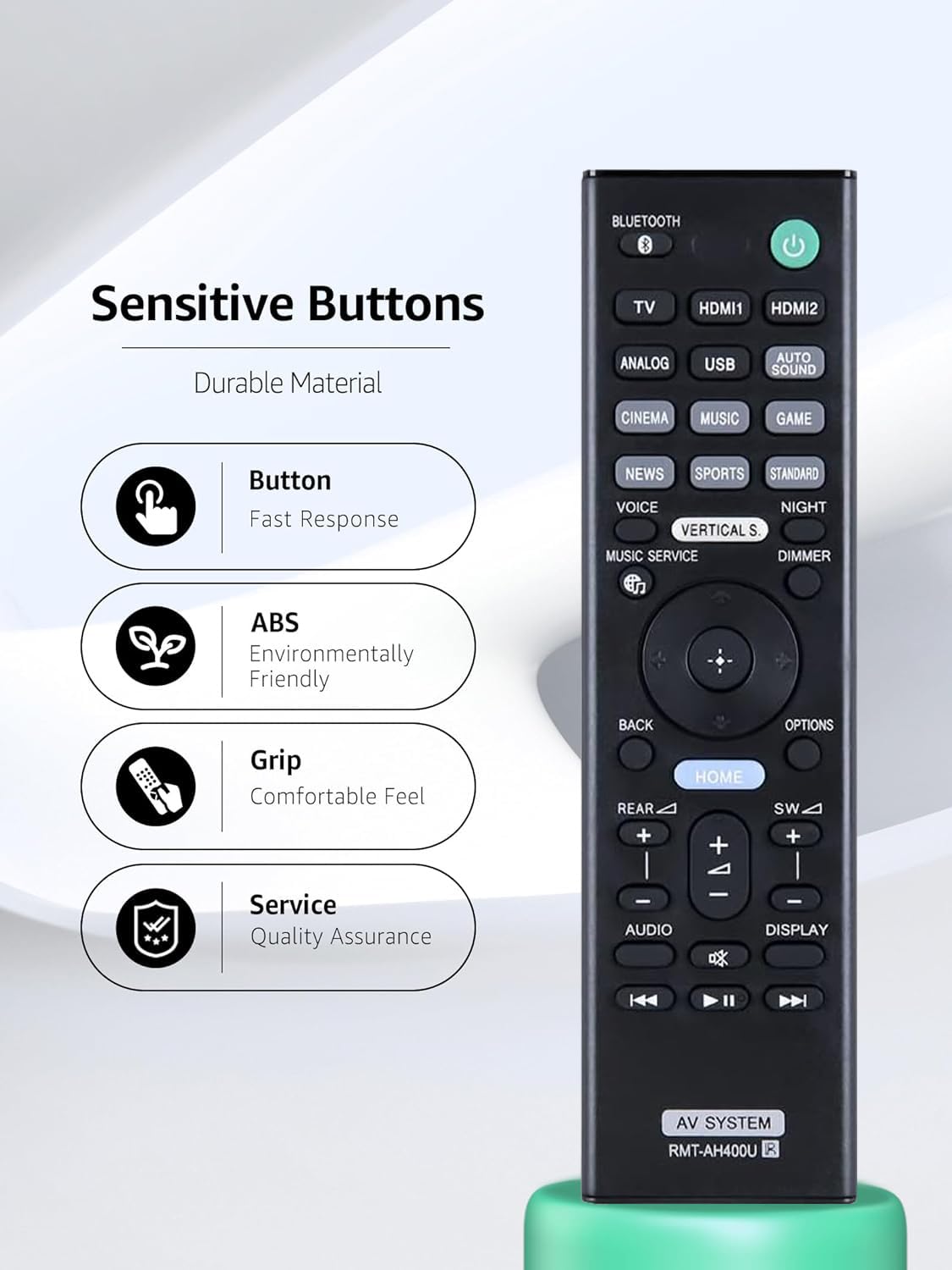 Replacement Remote Control for Sony HT-Z9F SA-WZF9 HT-X9000F SA-XF9000 Soundbar