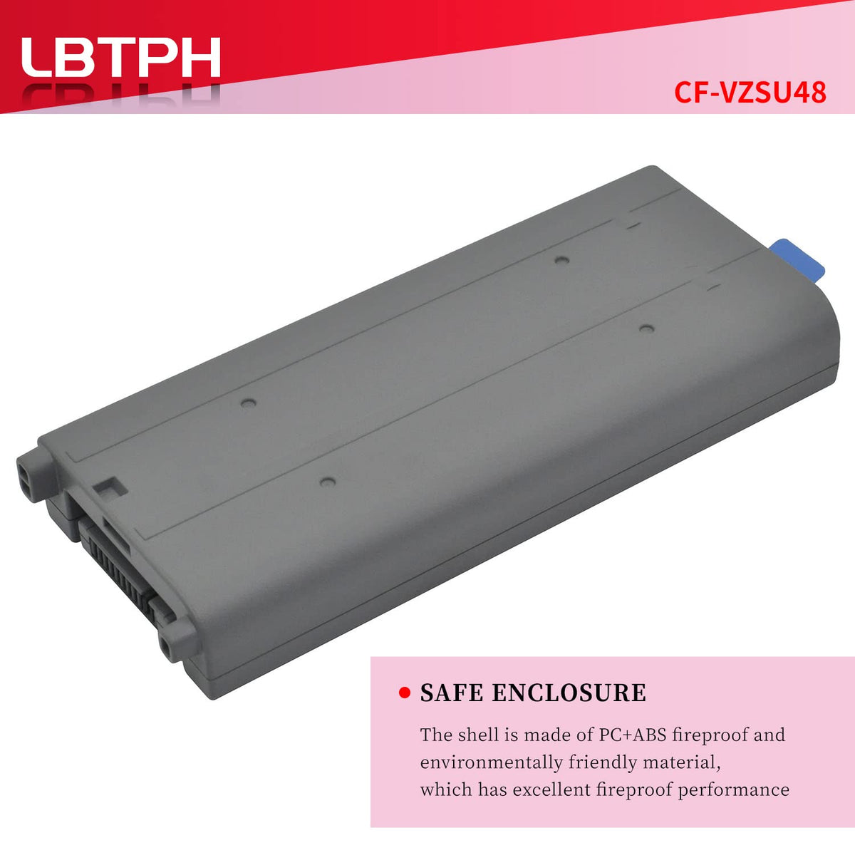 LBTECH CF-VZSU48 Laptop Battery Replacement for Panasonic Toughbook CF-19 CF19 CF-VZSU48U VZSU28 VZSU50 VZSU48CJS VZSU48R VZSU87R 10.65V 5700mAh