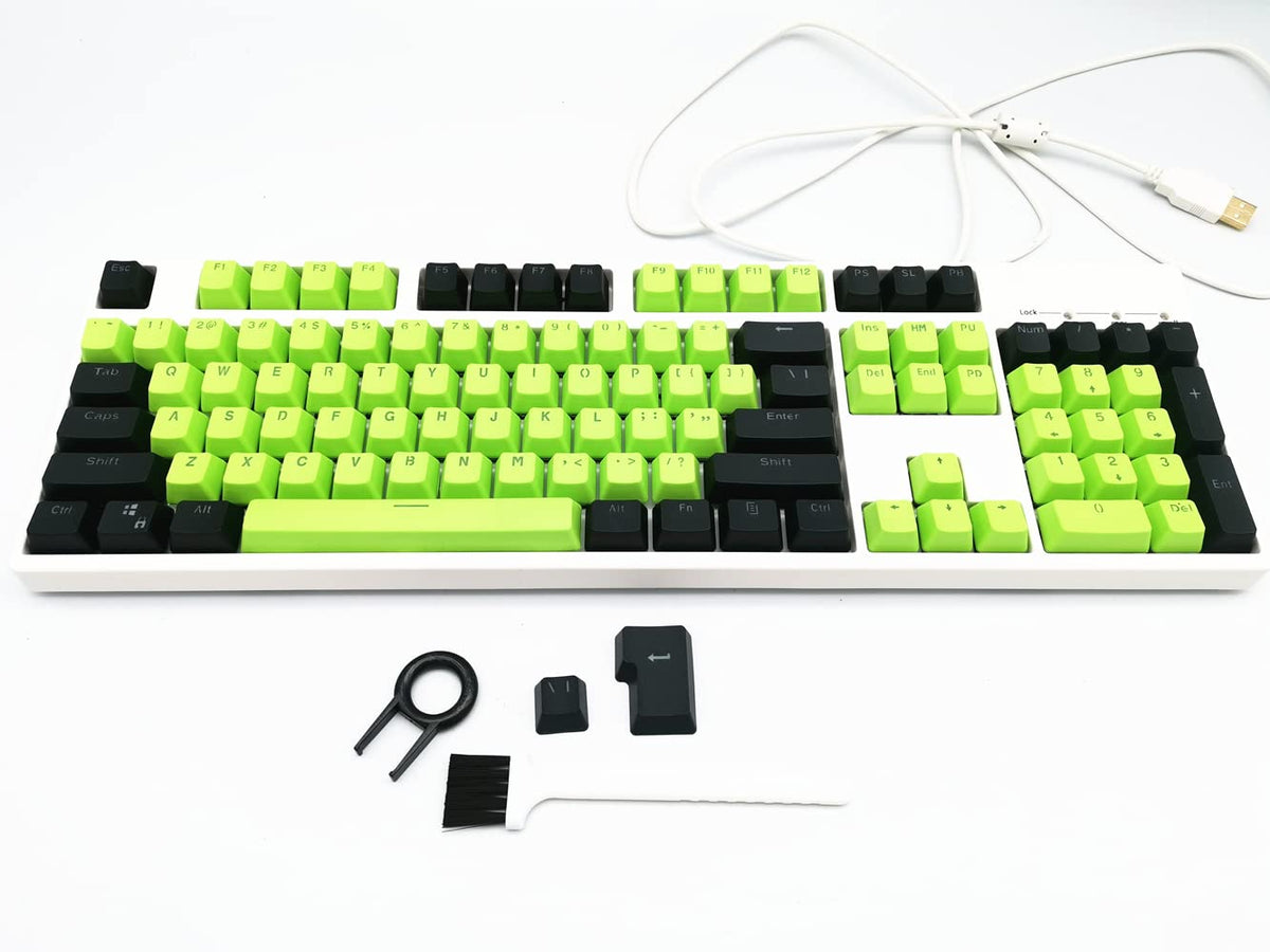 Custom keycaps 60 Percent,87/104 Keys Doubleshot PBT Backlit Keycaps Set OEM Profile for Cherry MX Switches Gaming Mechanical Keyboards