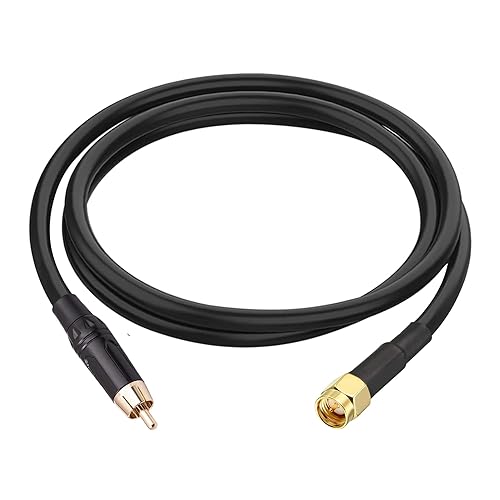 RedYutou SMA to RCA Adapter SMA Male to RCA Male Connector Cable RG58 Extension Cable 3 ft