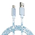 LIQUIPEL Powertek Camo MFi Certified USB to Lightning Charger, 6ft Cable Compatible for iPhone, iPad, and More (Blue)