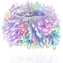 FULLBELL Christmas Lights, Fairy Lights Outdoor 66Ft 200 LED with Memory Modes Controller, Plug in Easter Decor Lights for Bedroom Party Wedding