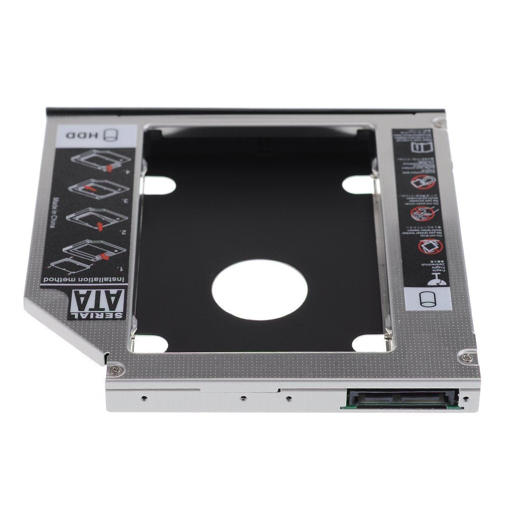 Universal SATA Hard Drive Caddy Adapter Tray Enclosures for DELL HP Lenovo ThinkPad ACER Gateway ASUS Sony Samsung MSI Laptop