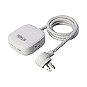 Tripp Lite Safe-IT Power Strip 2-Outlet + 3 USB Ports Long Extension Cord, 2 USB-A + 1 USB-C Charging, Flat Plug, UL Certified, White, 6 Foot Cord