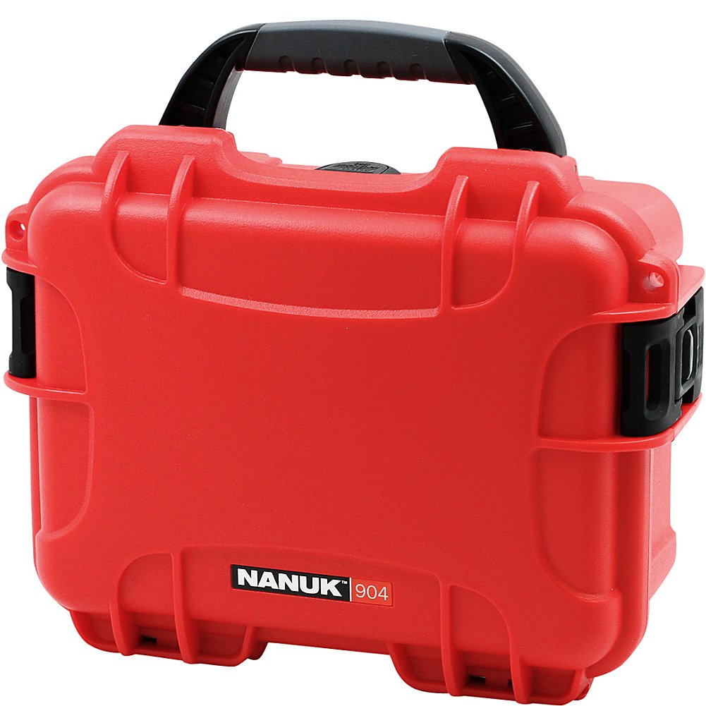 NANUK 904 Waterproof Hard Case with Foam Insert - Red
