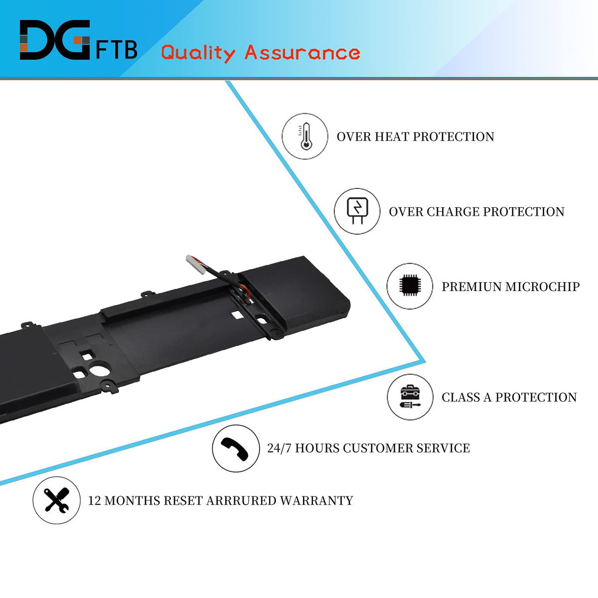 DGTEC 191YN Replacement Laptop Battery for Dell with Alienware 15 R1 R2 Series ALW15ED-1718 1728 1828 1828T 2718 2728 Series Notebook P42F 410GJ 2F3W1
