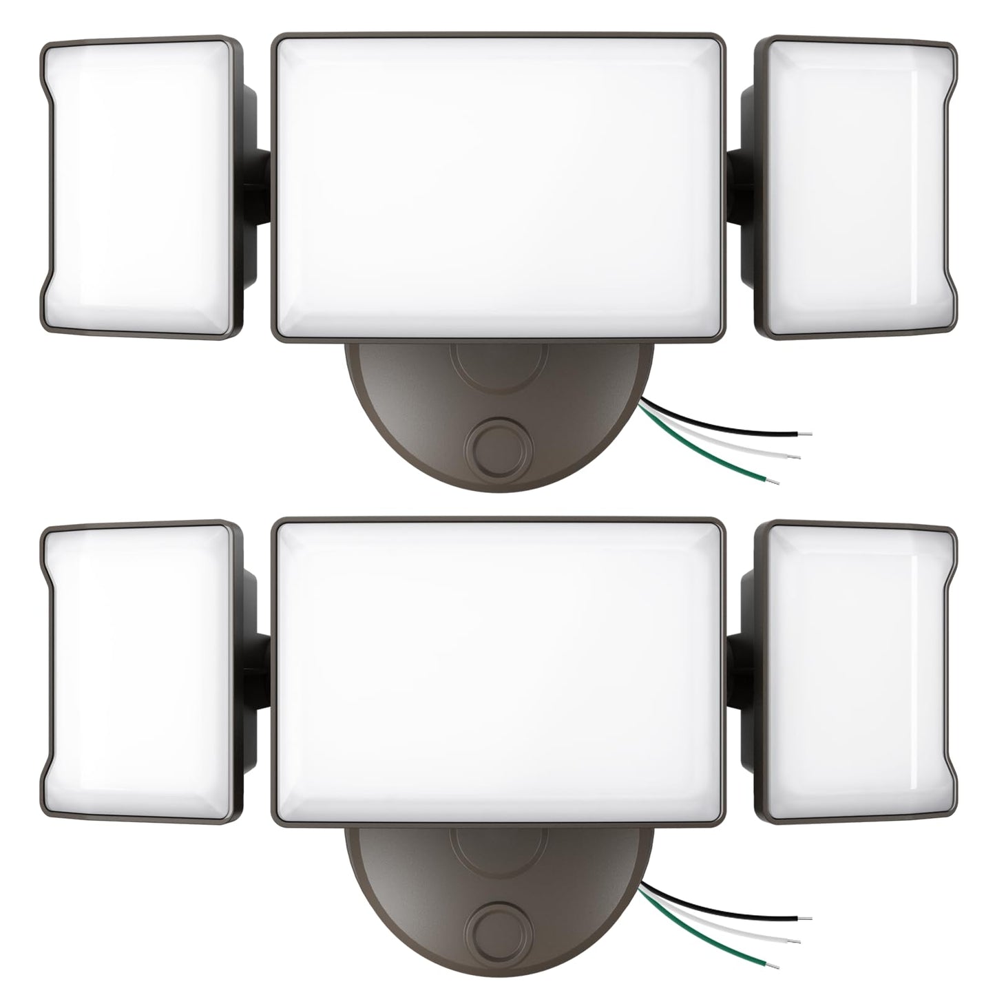 Olafus 60W Flood Lights Outdoor 2 Pack, Switch Controlled LED Security Lights 6000LM, 6500K Outside Floodlight, IP65 Waterproof Exterior Light Fixture