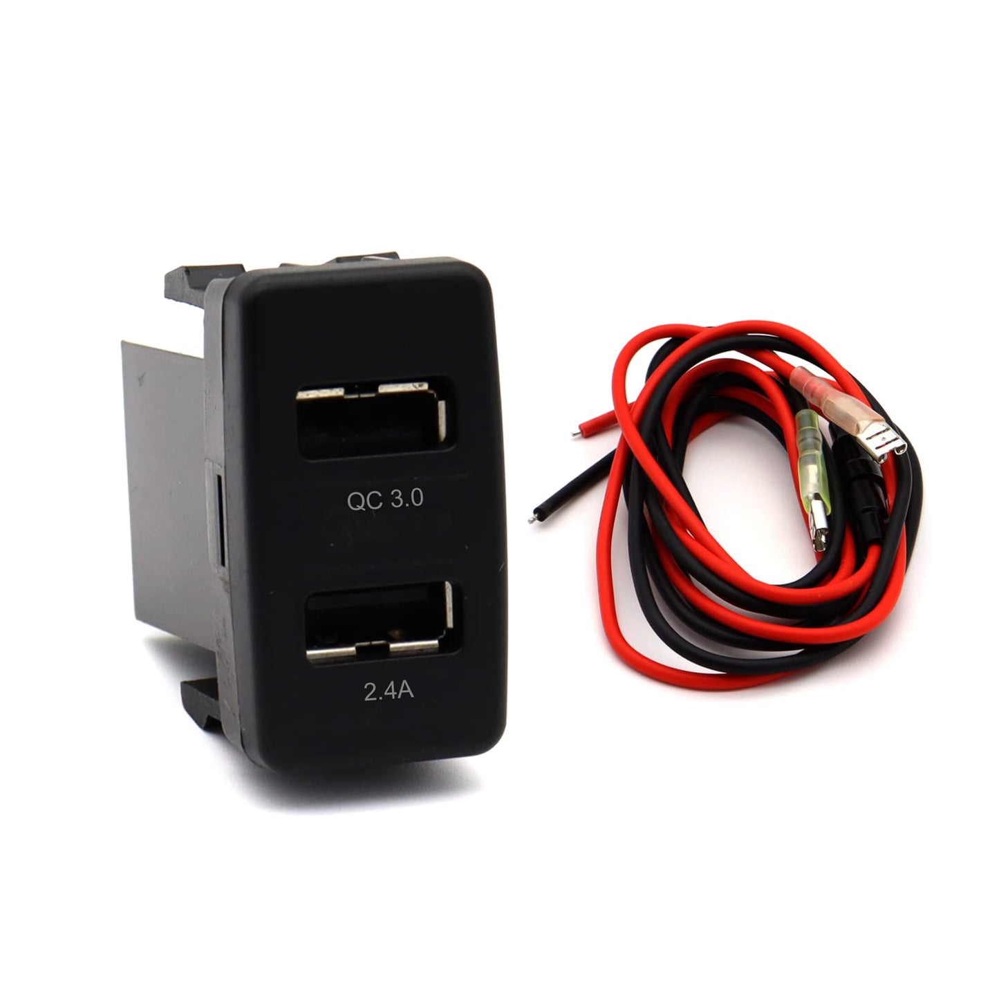 AWADUO Quick Charger 3.0 Car Power Port Adapter - 2.4A QC USB Socket for iPad/Samsung/Huawei & Other USB Devices
