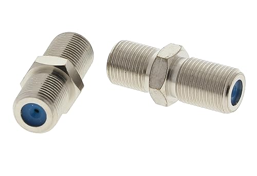 IDEAL INDUSTRIES INC. 85-339 Coax Adapter Female to Female, F-Splice Coax Cable Adapter for High-Definition Applications, 4 Adapters