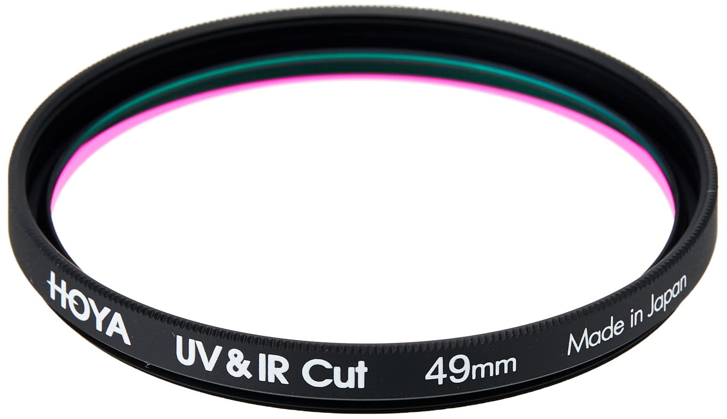Hoya UV-IR Cut Screw-in Camera Lens Filter - 49mm Filter Blocks UV Below 390nm & IR Above 700nm - Multi-Coated Optical Glass & Slim Frame for Digital